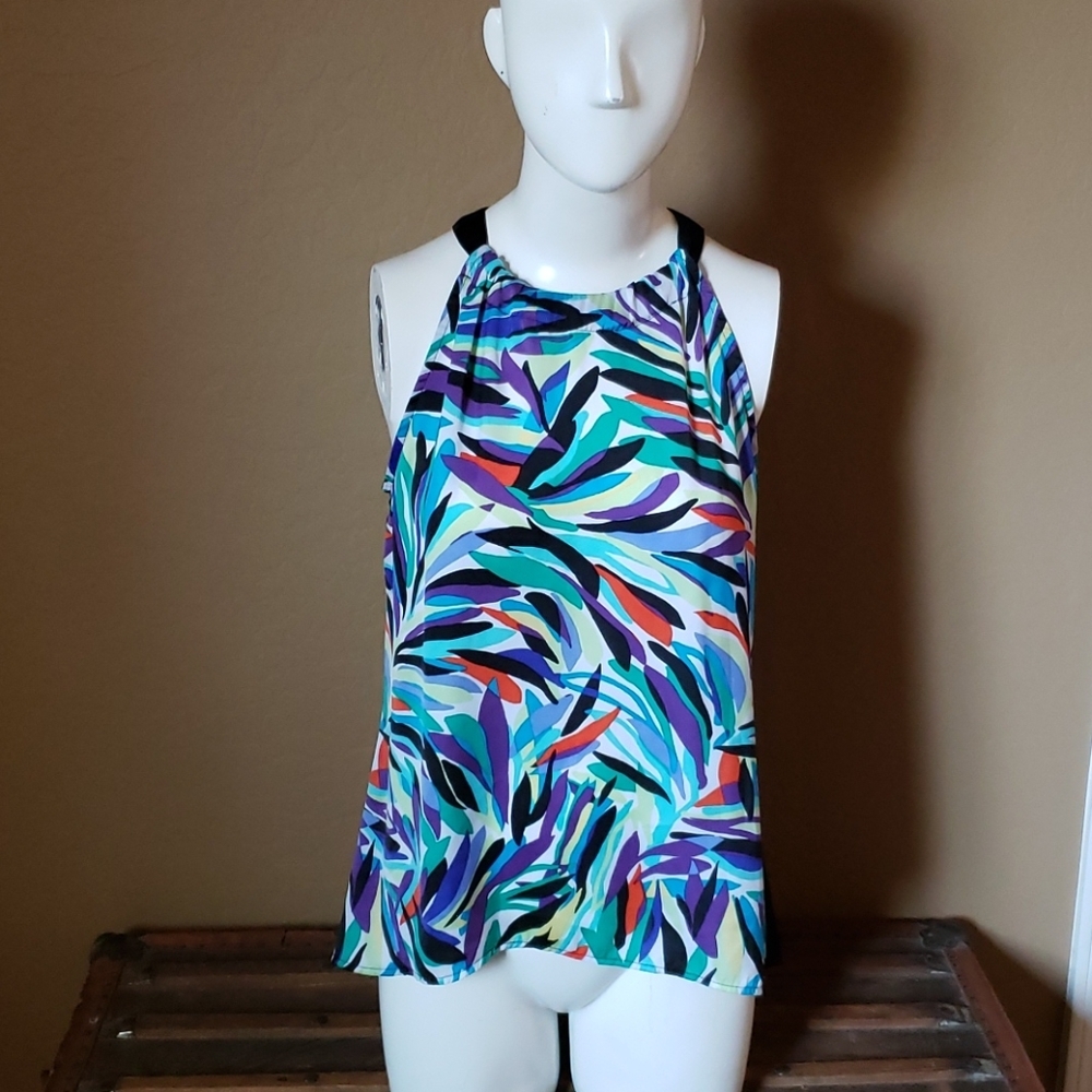 Keyhole back Polyester Tank blouse (0134) 💥